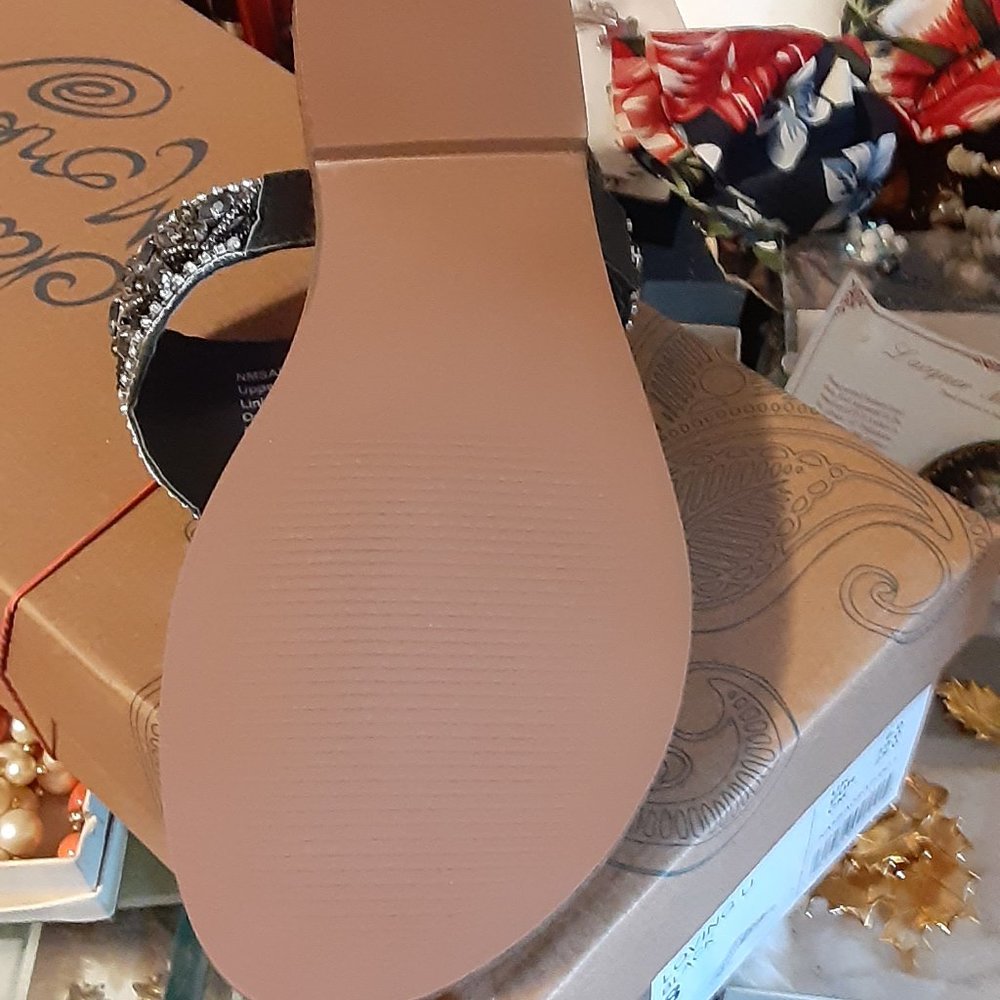 NAUGHTY MONKEY LOVING U BLACK SANDALS BLING - Picture 6 of 7
